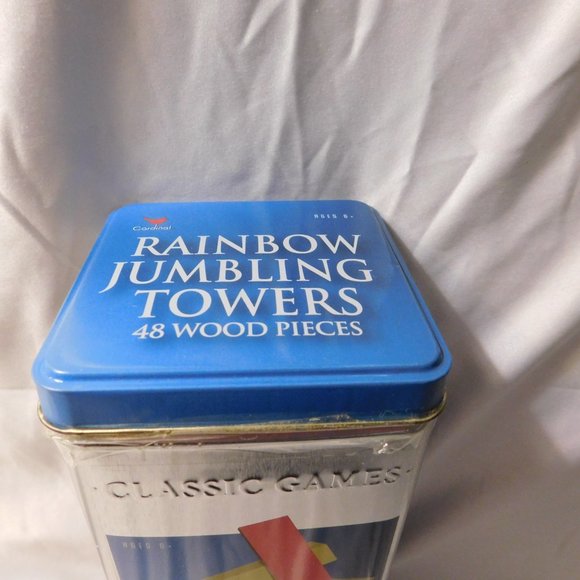 Cardinal Rainbow Jumbling Towers 48 Wood Pieces Game - Picture 5 of 8